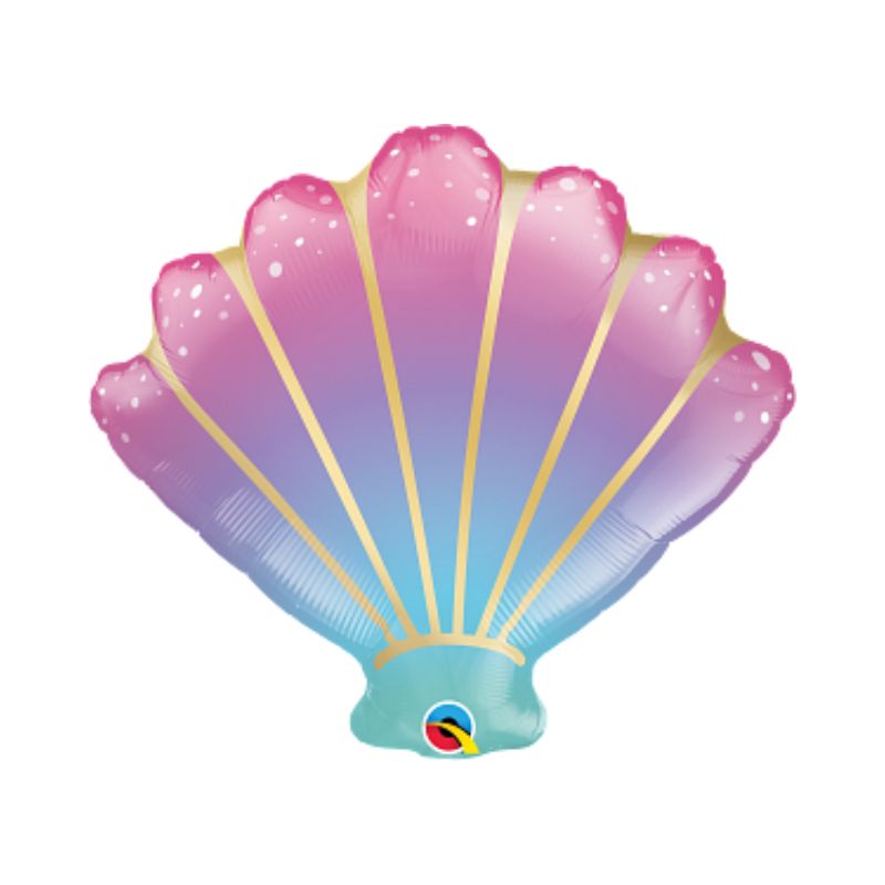 Muschel Folienballon - Ombré