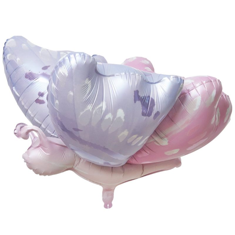 Schmetterling Folienballon / Pastell-Lila