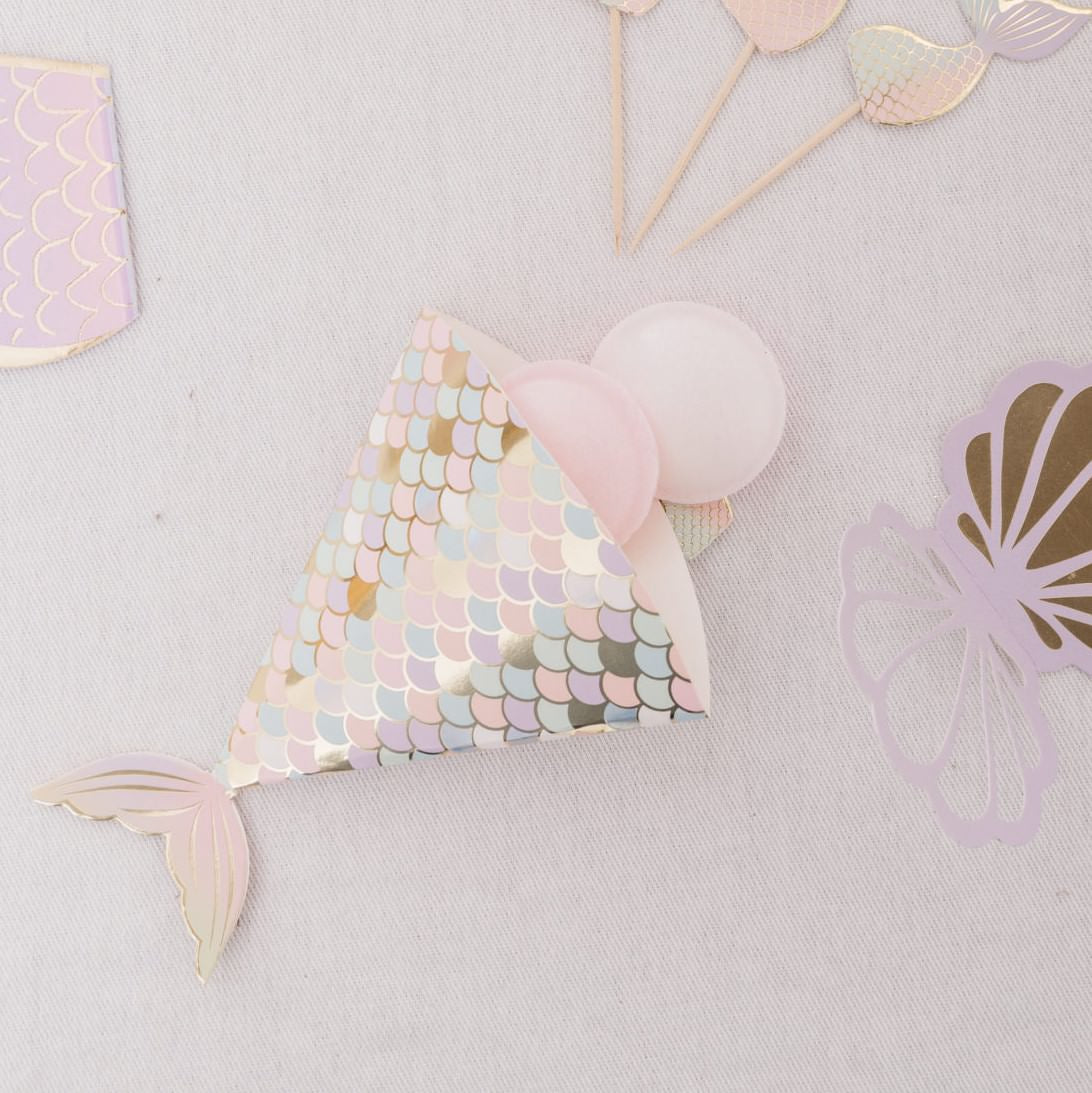 Meerjungfrau Flossen / Snack Tüten / Pastell / Irisierend