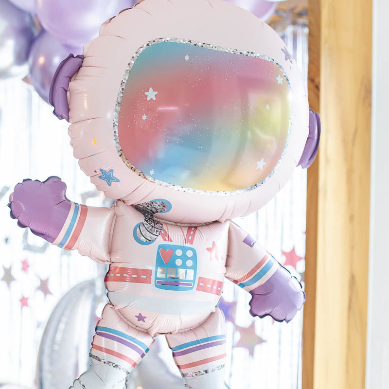 Astronaut Folienballon / Rosa