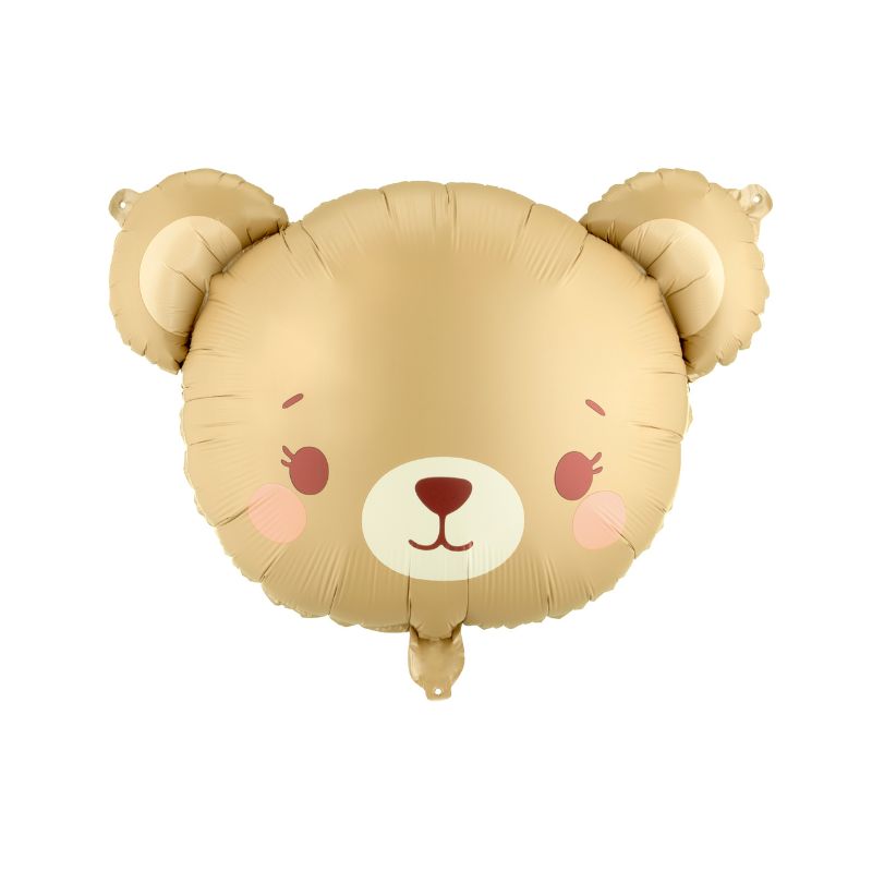 teddybär folienballon beige