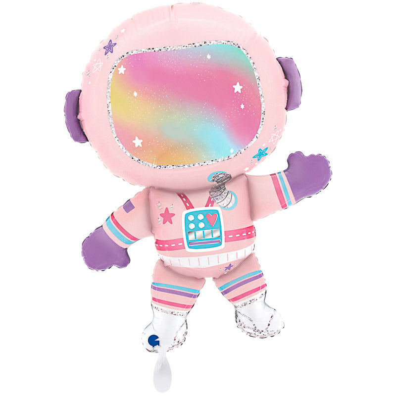 Astronaut Folienballon / Rosa