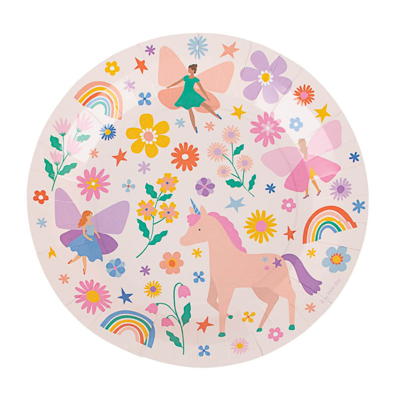 Einhorn & Feen Party Teller