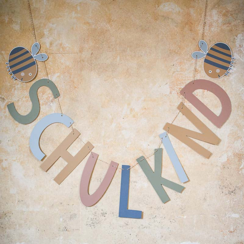 Schulkind Girlande Biene