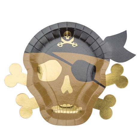 piraten teller craft gold schwarz