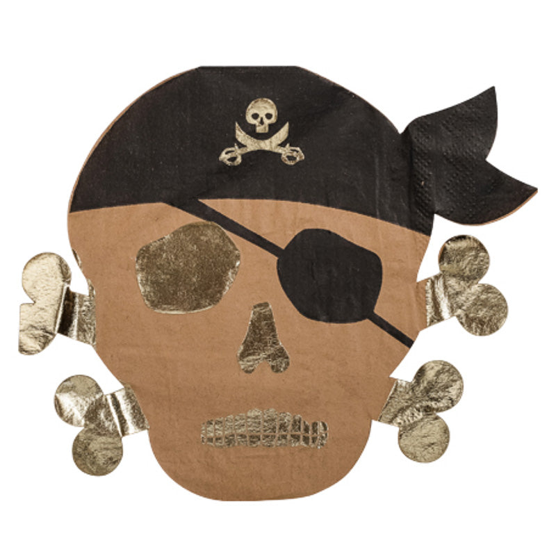 piraten totenkopf servietten
