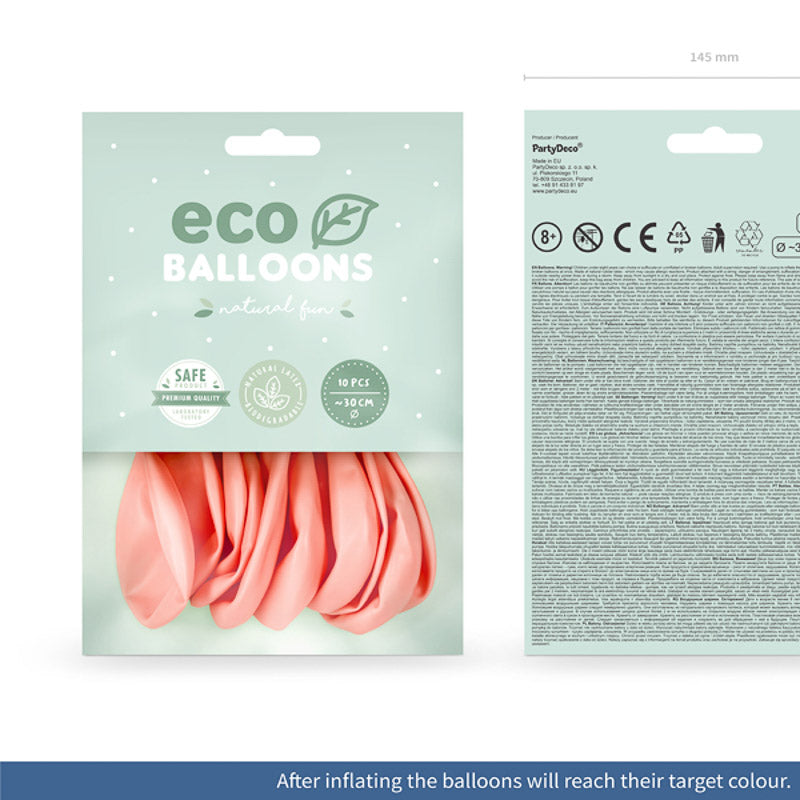 10 ECO Ballons pastell blush pink