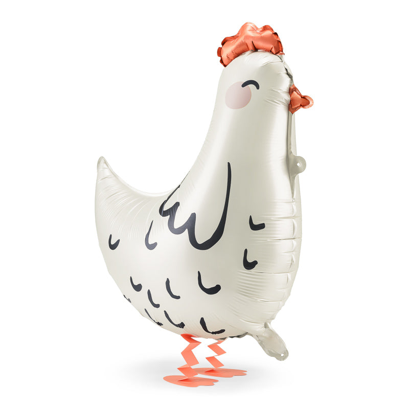 Huhn Airwalker Ballon Weiß