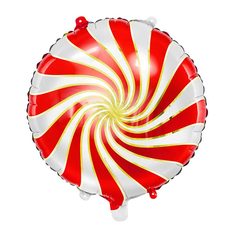 Candy Folienballon - Rot - Rund
