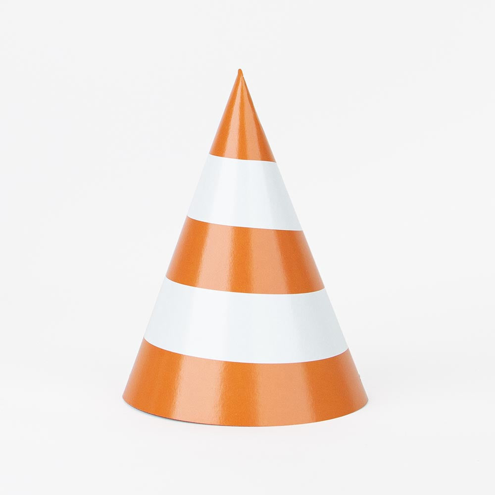 6er Set Verkehrskegel Pylone Warnkegel Verkehrshütchen 47 Cm Orange/Weiß