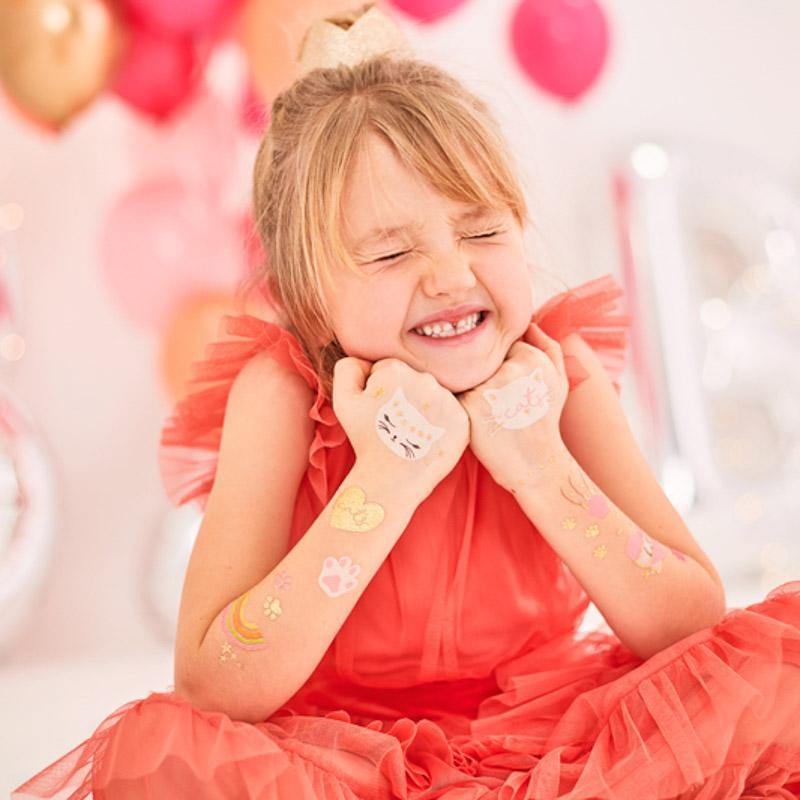 kinder tattoos geburtstag deko