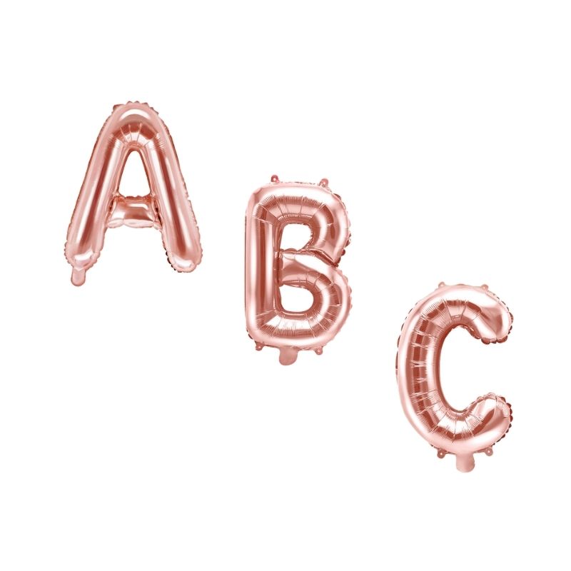 abc folien ballons rosegold