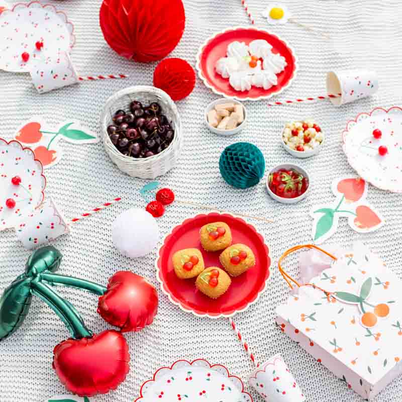 Süße Kirschen Party Deko für kleine Sommermomente – Printfetti