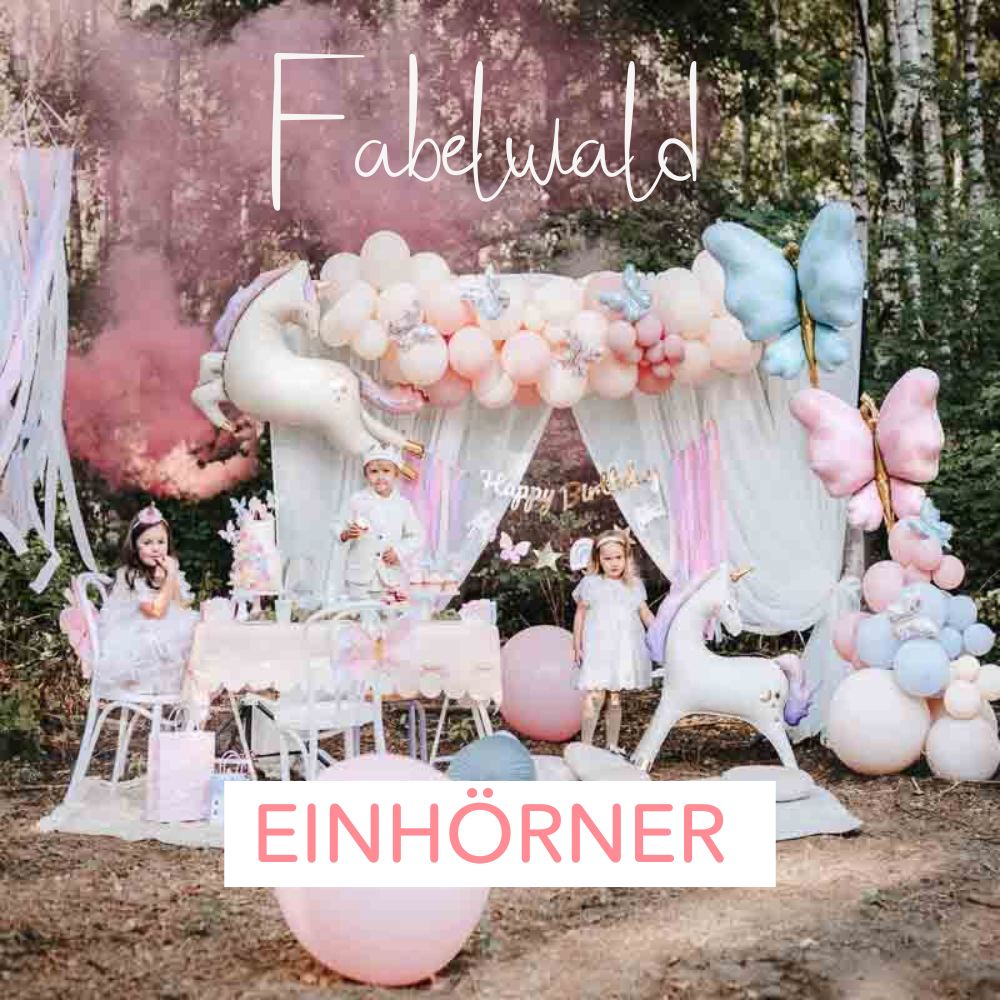 einhorn fabelwald party deko