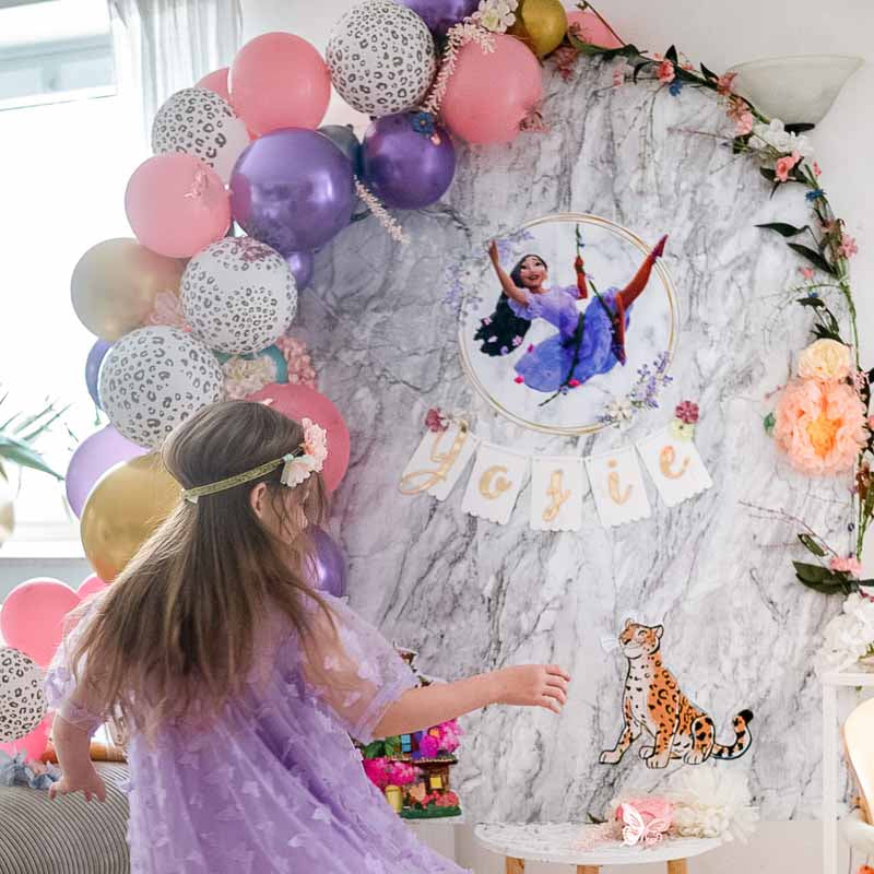 Partydeko Für Kindergeburtstag Encanto Folienballon Doppelseitig – 18 Zoll Großer Partyballon Für Encanto Mottopartys White Balloon