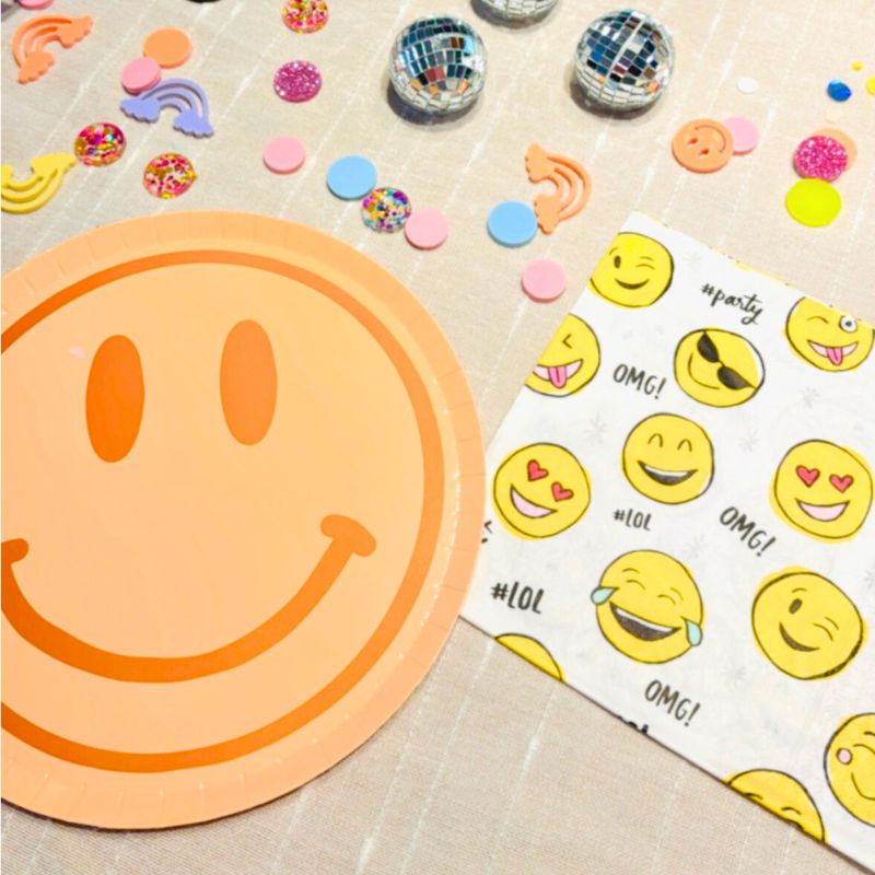 Smiley Motiv Servietten 