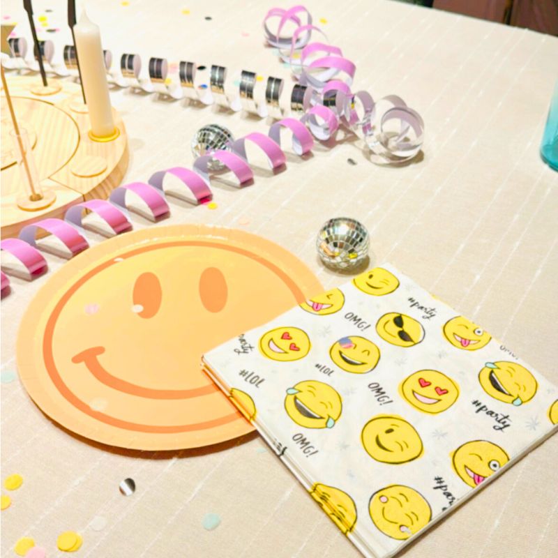 Smiley Motiv Servietten 