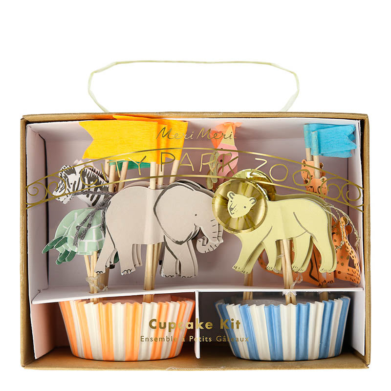 Safari Zoo Tiere Cupcake Kit 