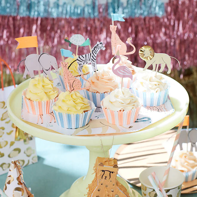 Safari Zoo Tiere Cupcake Kit 