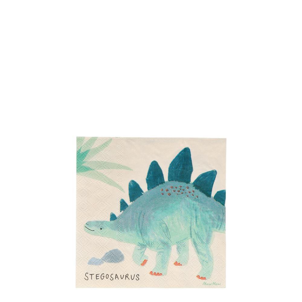 Mini Dinosaurier Servietten