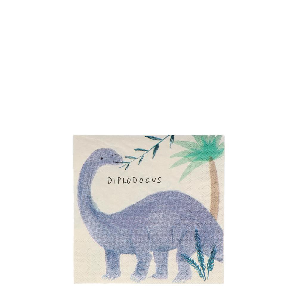 Mini Dinosaurier Servietten