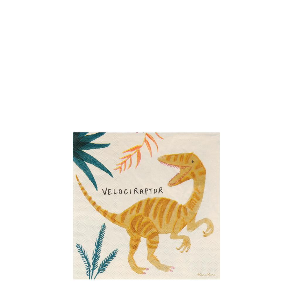 Mini Dinosaurier Servietten