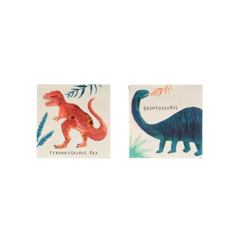 Mini Dinosaurier Servietten