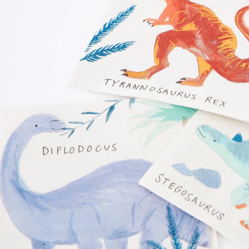 Mini Dinosaurier Servietten