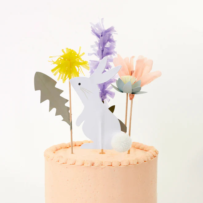 Osterhase und Blumen Cake Topper