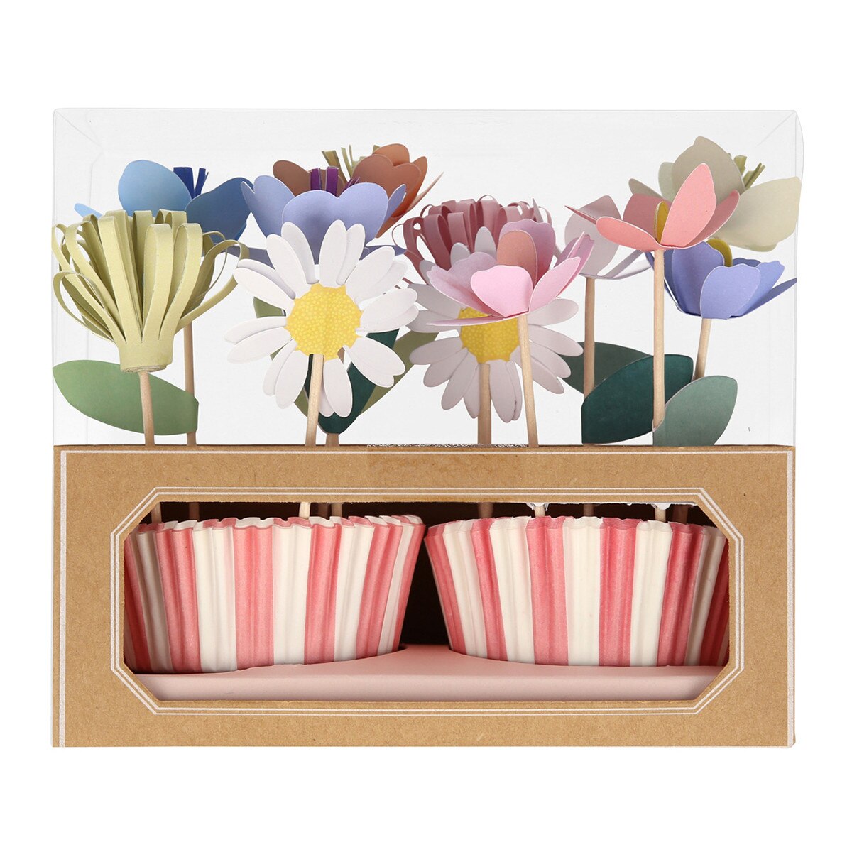 Blumen Cupcake Kit / 3D-Blüten (12 Stück) – Printfetti