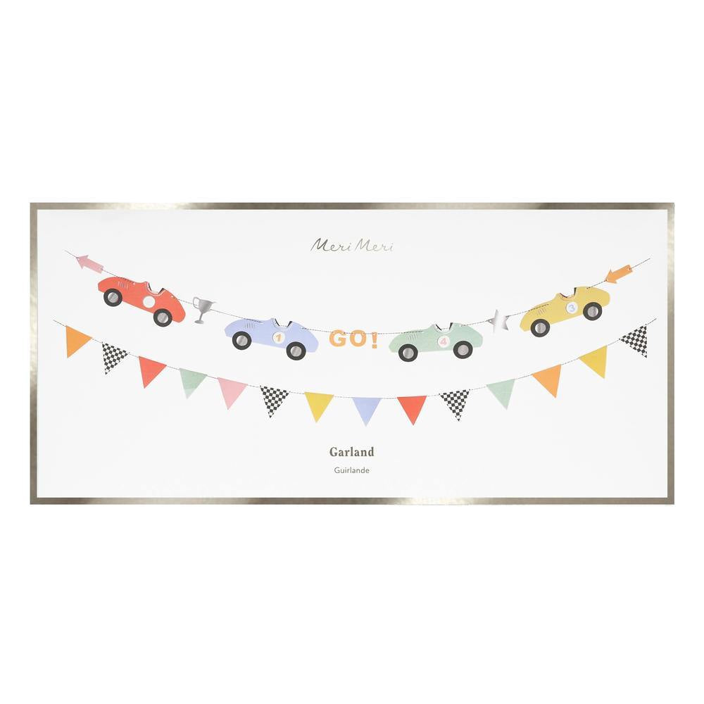 Rennauto Party Girlande