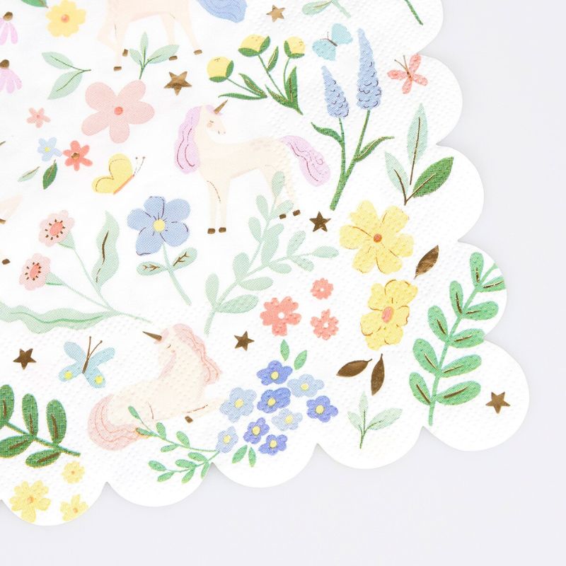 Einhorn & Blumen Servietten