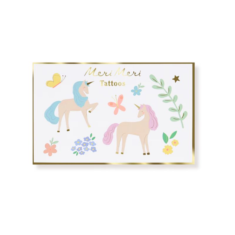 Einhorn & Blumen Tattoos