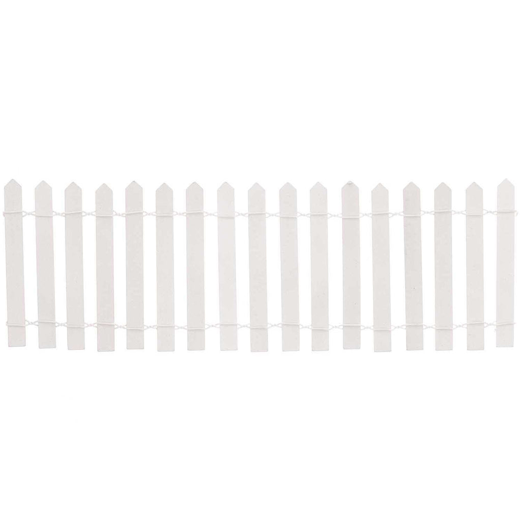 Wichtel Miniatur Holz Zaun (weiß)