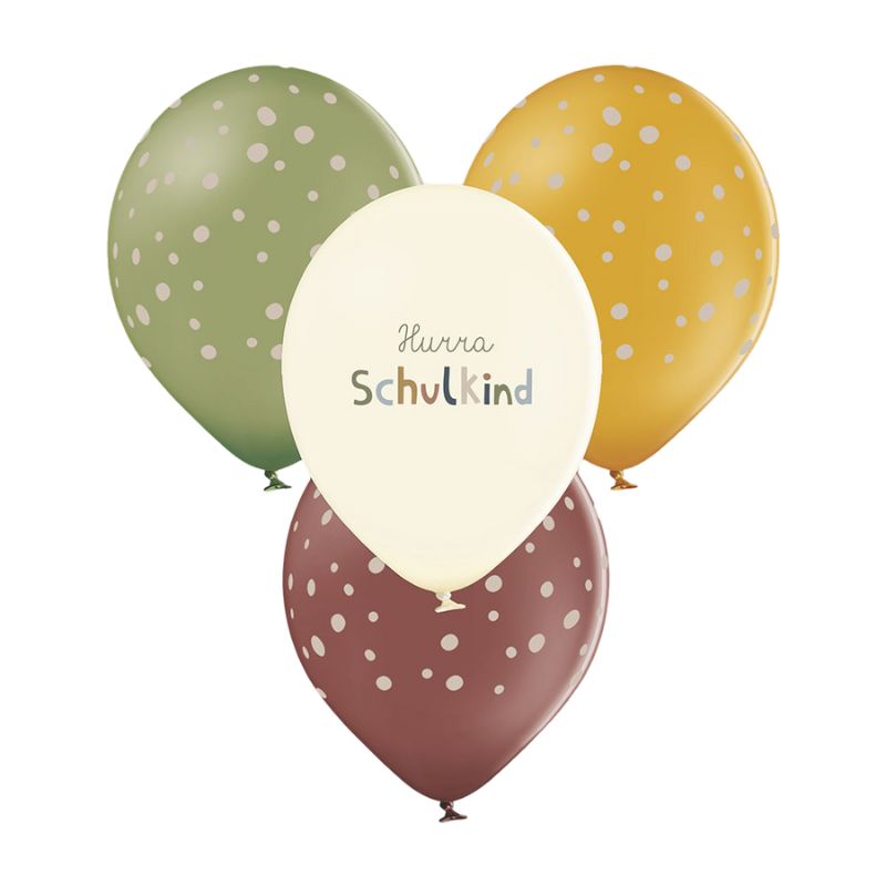 Schulkind Ballon Set - Nature Kids
