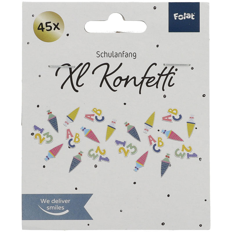 Schulstart Konfetti