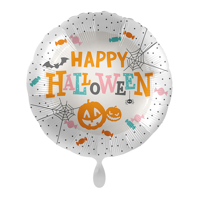 Halloween Folienballon Rund - Pastell