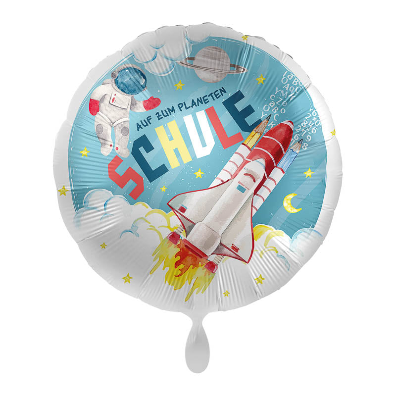 Schulkind Folienballon - Astronaut - Rund