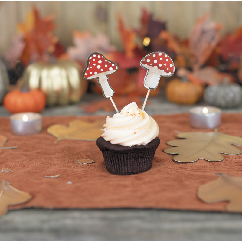 Mini Cupcake Topper Fliegenpilze