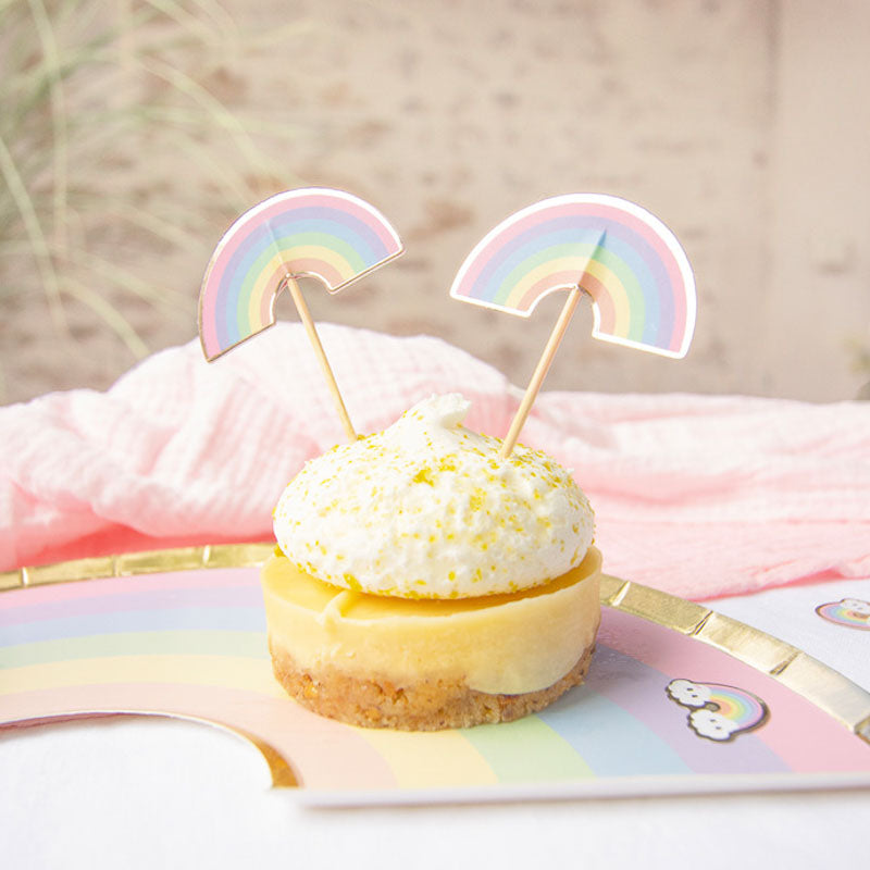 Mini Cupcake Topper Regenbogen