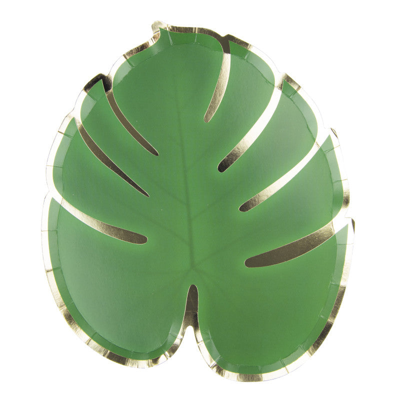 Tropische Blatt Partyteller 