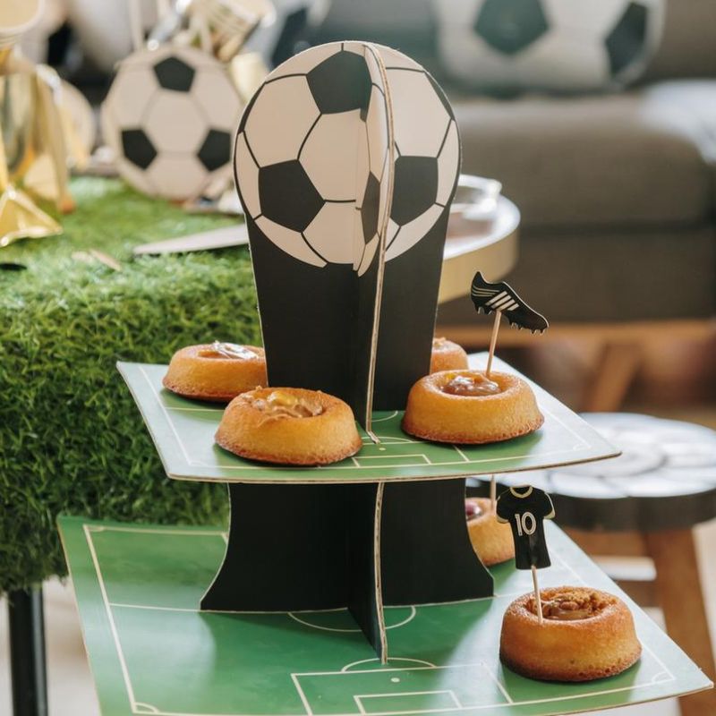 Fußball Cupcake Display