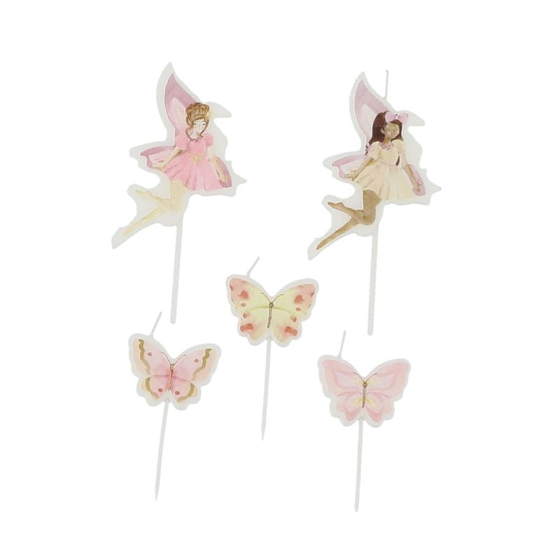 Feen & Schmetterling Kerzen Set 
