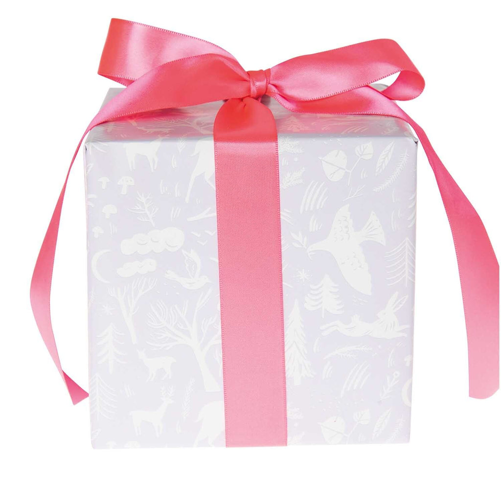 Wald Tiere Geschenkpapier / Flieder 