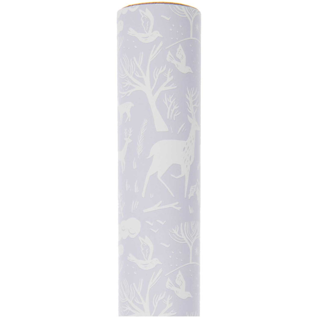 Wald Tiere Geschenkpapier / Flieder 