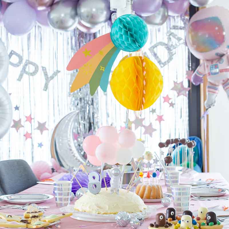 Rosa Ballon Cake Topper