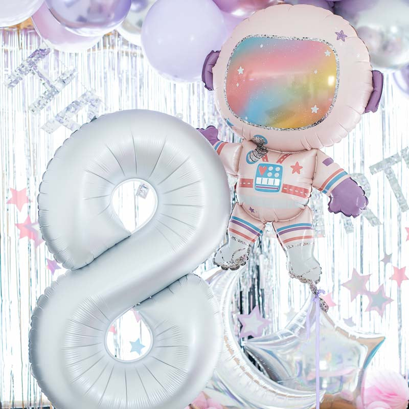 Astronaut Folienballon / Rosa