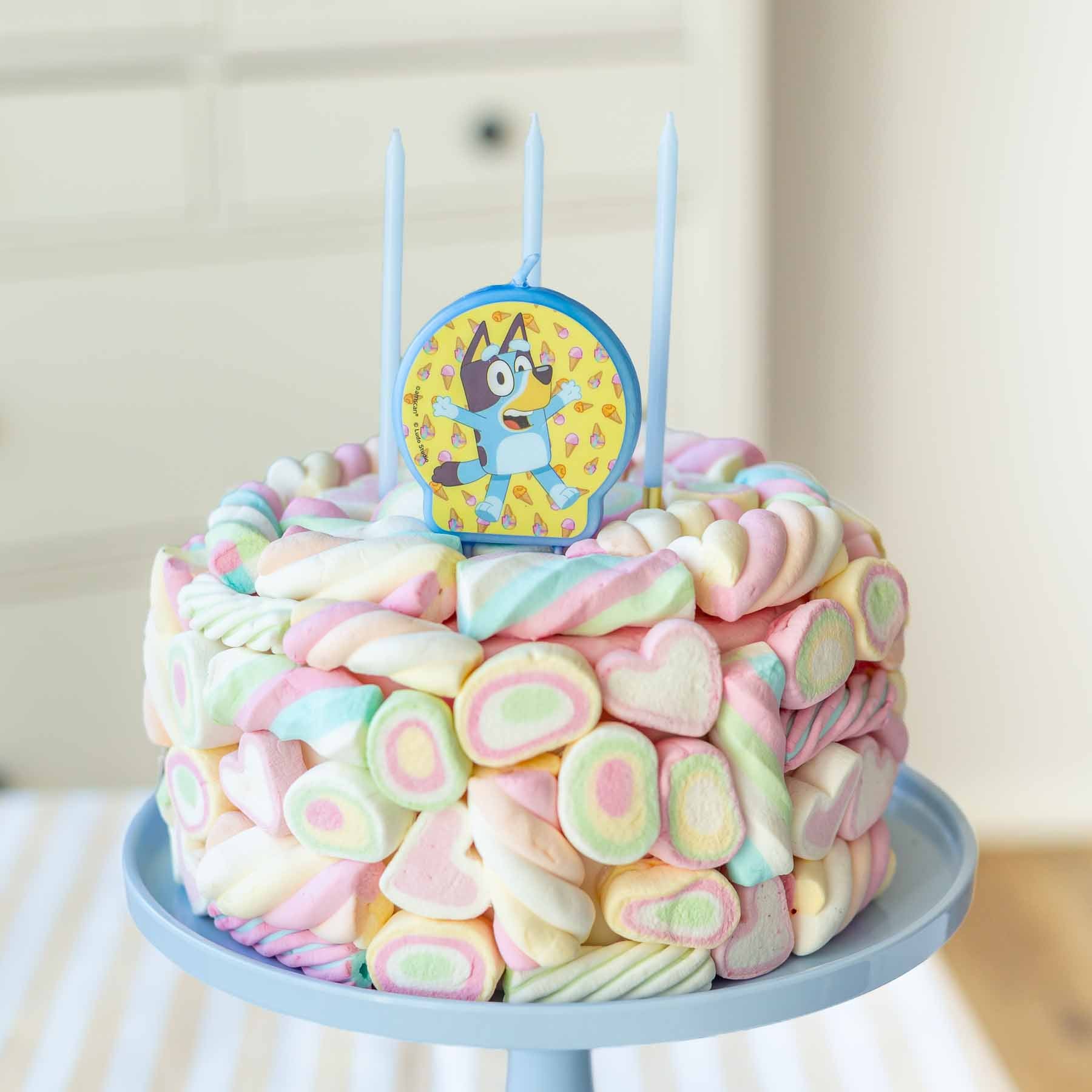 Kuchen Kerzen Hellblau (12 Stück) – Printfetti