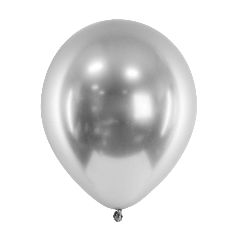 Luftballons Metallic Silber 