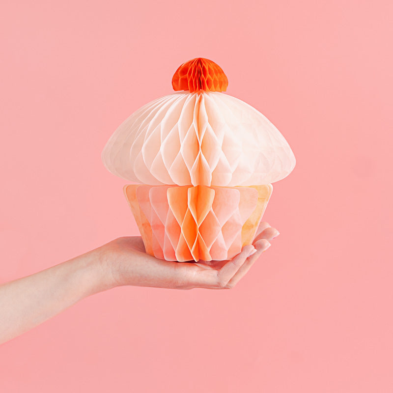 Muffin Waben Deko / Pastell